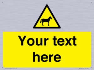 Custom warning horses